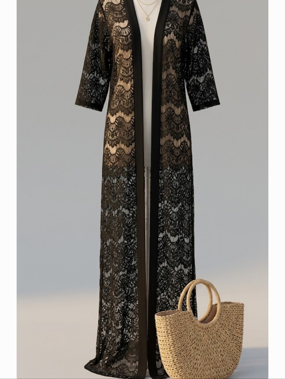 Forever 21 Black Lace Swim Coverup - Picture 12 of 13